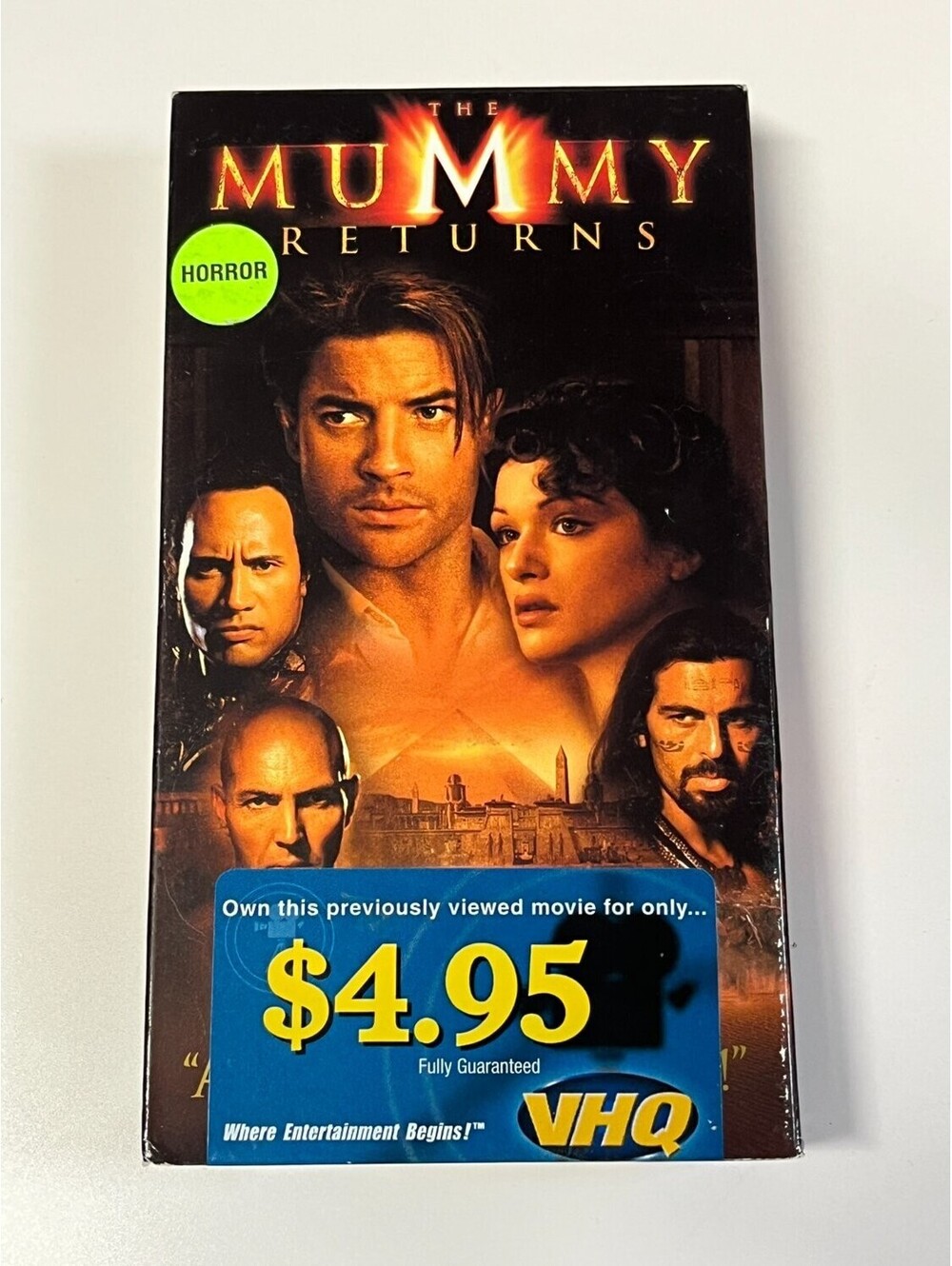 The Mummy Returns VHS Tape Standard Edition Brendan Fraser 2001 Action